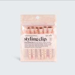 Rose Gold Styling Hair Clips 6pc Set