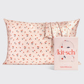 Satin Pillowcase in Cherry Print 4 Pack