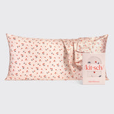 Satin Pillowcase in Cherry Print 2 Pack - King