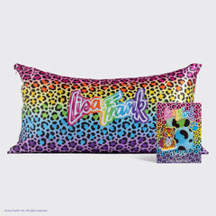 Lisa Frank x Kitsch Satin Pillowcase in Rainbow Leopard 4 Pack - King