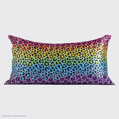 Lisa Frank x Kitsch Satin Pillowcase in Rainbow Leopard 2 Pack - King