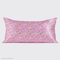 Lisa Frank x Kitsch Satin Pillowcase in Angel Kitty™ 4 Pack - King