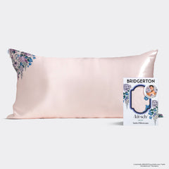 Bridgerton x Kitsch Satin Pillowcase in Wisteria 2 Pack - King