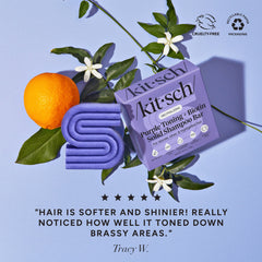 Purple Toning Shampoo Bar for Color Treated & Grey Hair